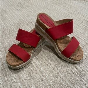 Adrienne Vittadini Women's Red Sandals
